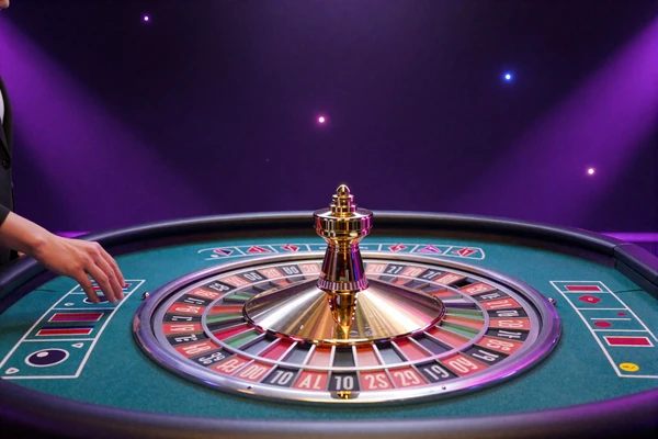 Live-Roulette-Tisch mit drehendem Rad und Wetteins&auml;tzen im GambleZen Live Casino Deutschland