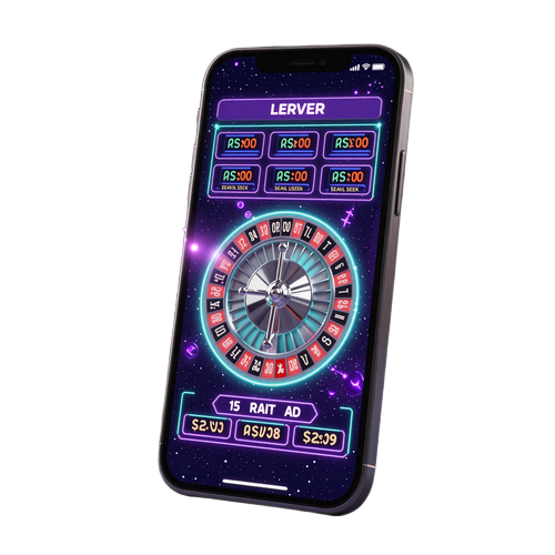 Leuchtendes Smartphone mit Live-Casino-Roulette-Oberfl&auml;che f&uuml;r mobiles Spiel im GambleZen Casino